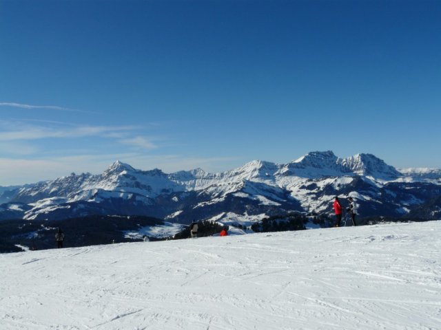 Les Aravis vus du Mont Vores